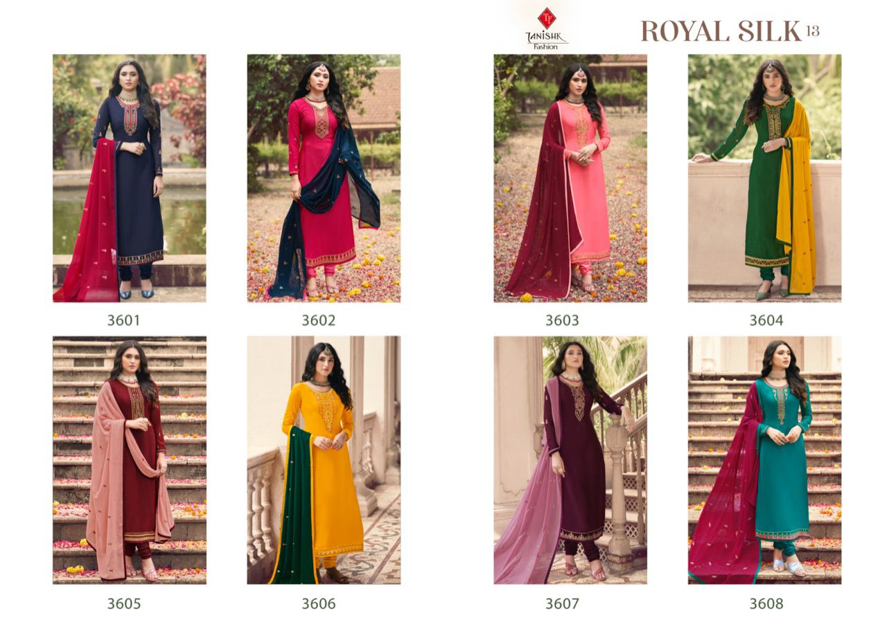  ROYAL SILK 13 Heavy Festive Wear Designer Latest Salwar Suit Collection